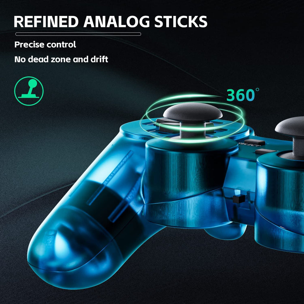 Wireless Controller Double Vibration ClearBlue and ClearGreen Z590948