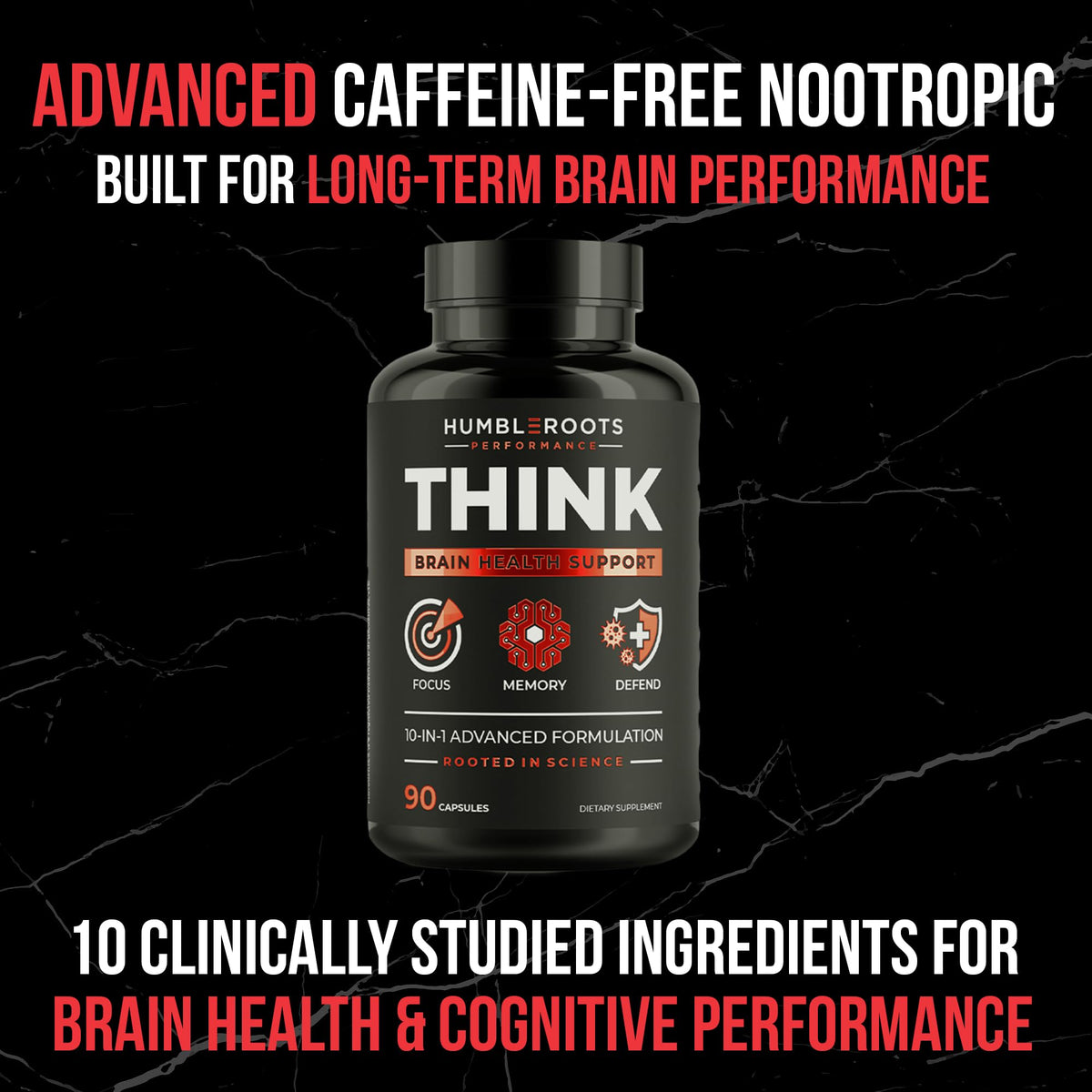 90 Capsules Nootropic Brain Supplement T8950
