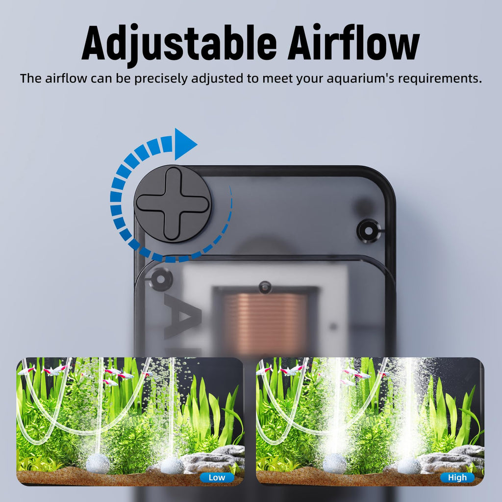 Aquarium Air Pump with Air Stone Bubbler M46429
