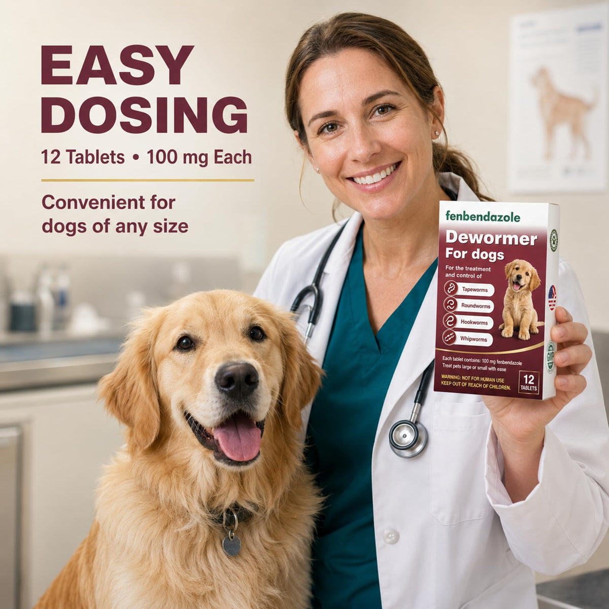 Dewormer for Dogs 12 Count D2890