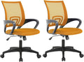 Orange Mesh Mid-Back Office Chair R623335