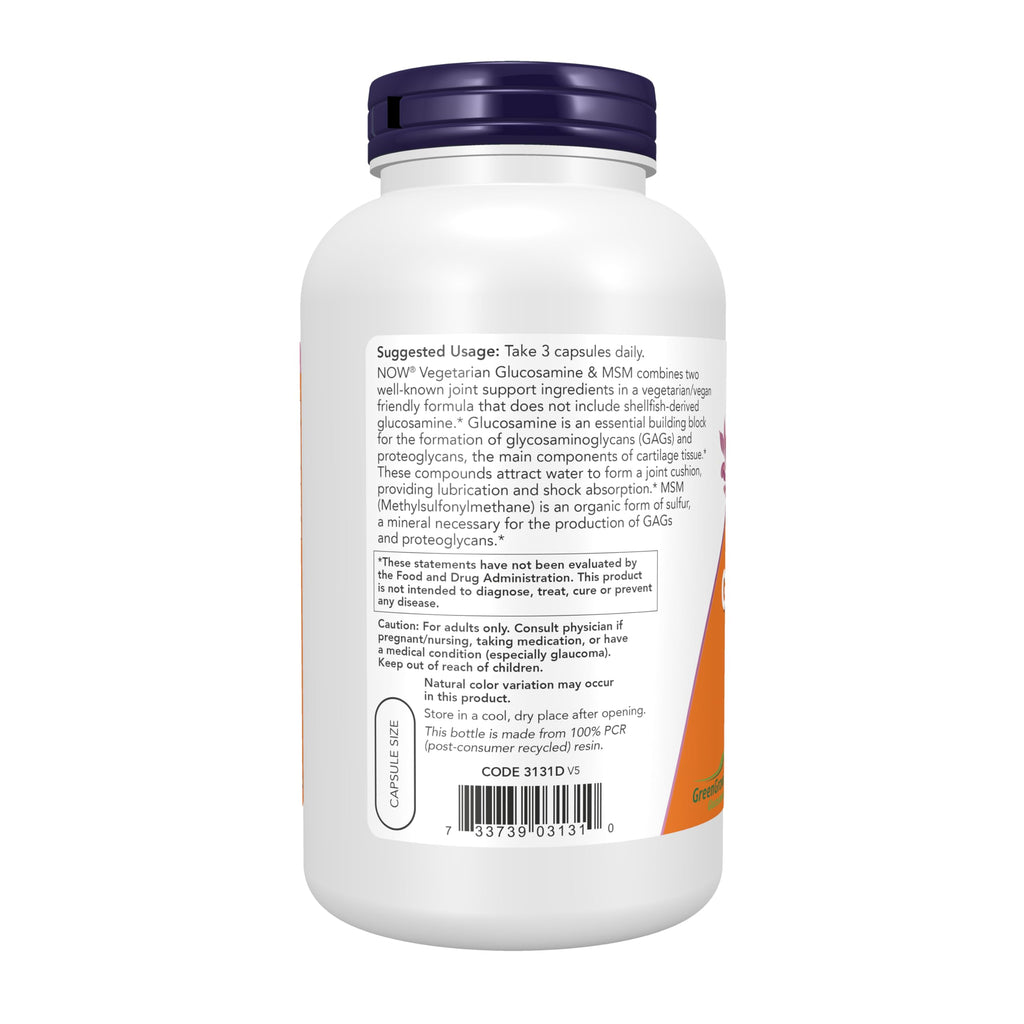 Vegetarian Glucosamine & MSM 240 Veg Caps V606807