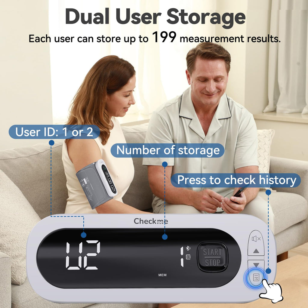 Rechargeable Automatic Upper Arm Blood Pressure Monitor T446