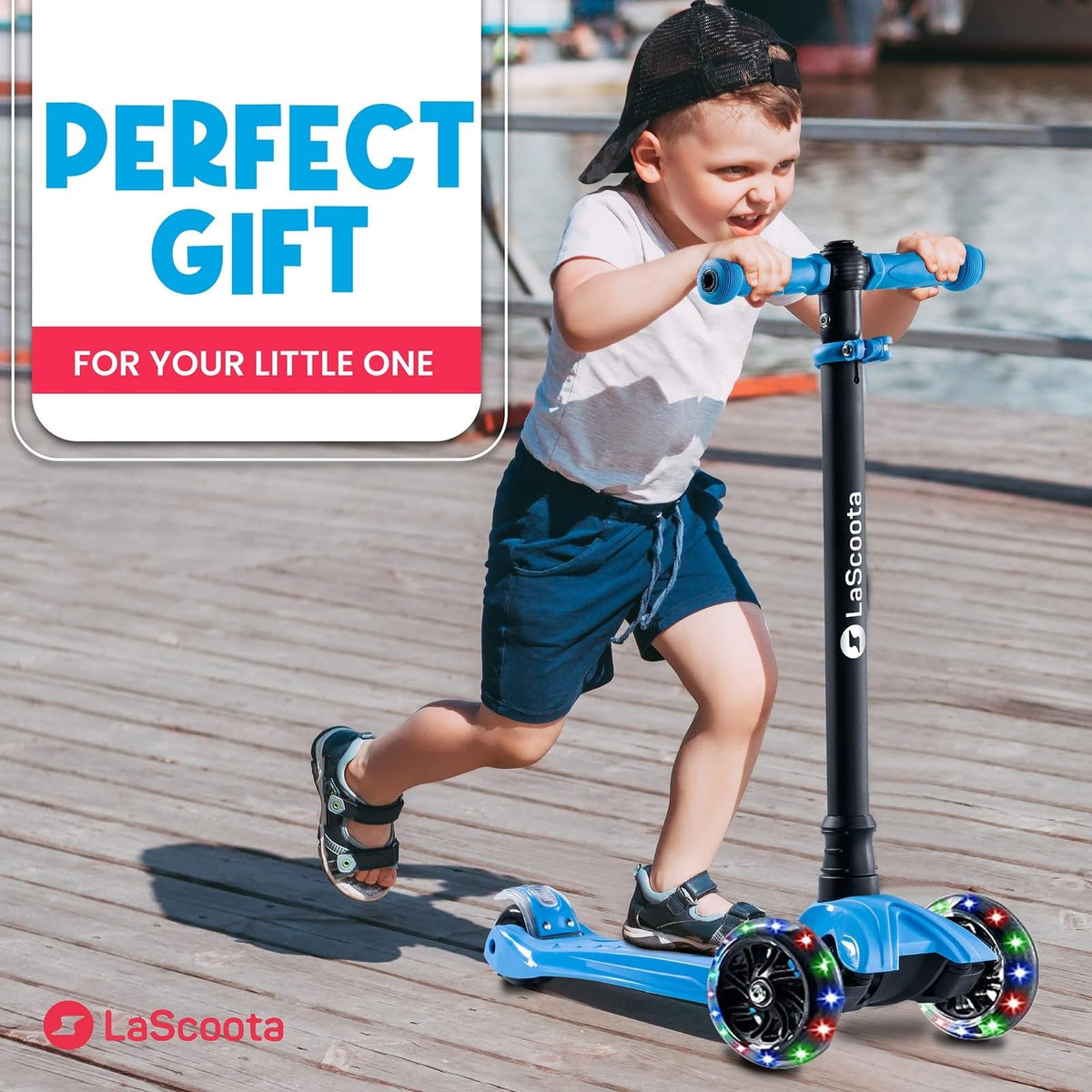 2-in-1 Kids Kick Scooter with Seat V709913