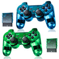 Wireless Controller Double Vibration ClearBlue and ClearGreen Z590948