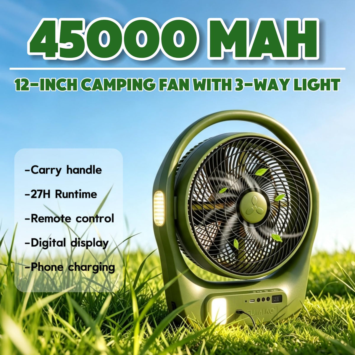 45000mAh Battery Operated Camping Fan B95871