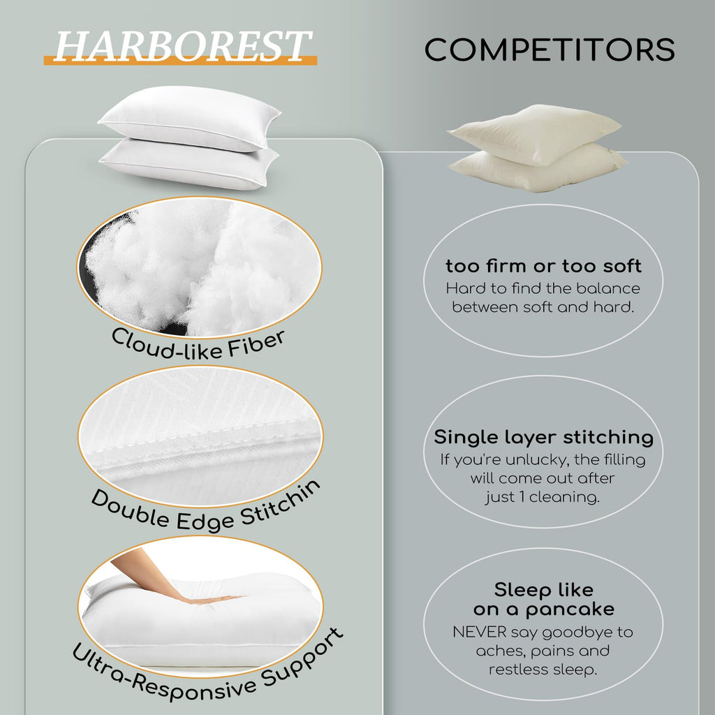 Standard Size Set of 2 Down Alternative Pillows B56574