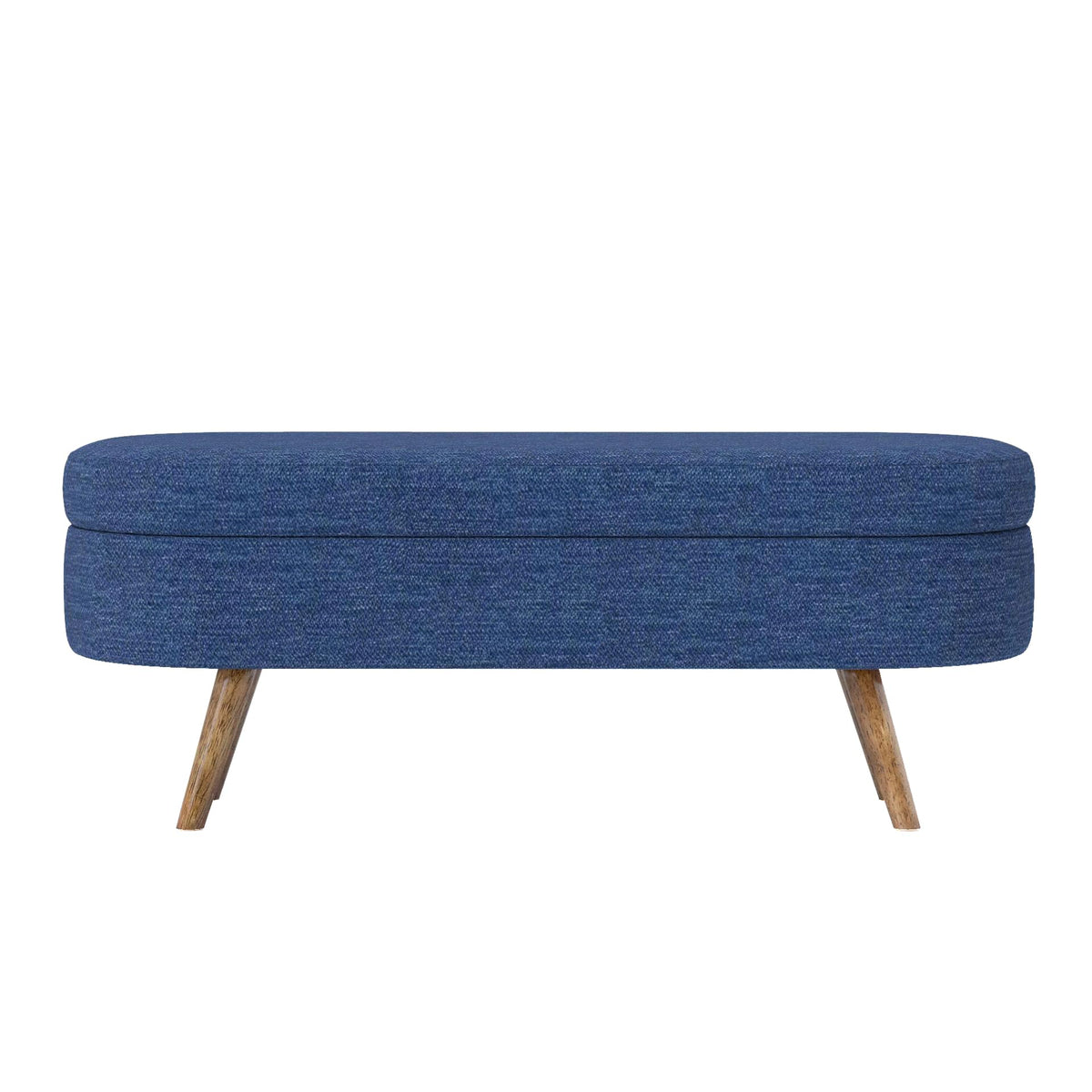 Oval Storage Bench with Rubber Wood Legs D657035