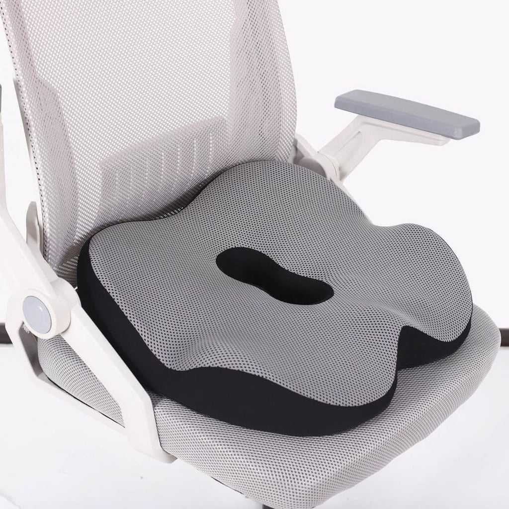 Booster Seat Cushion with Removable Washable Cover Grey W642178