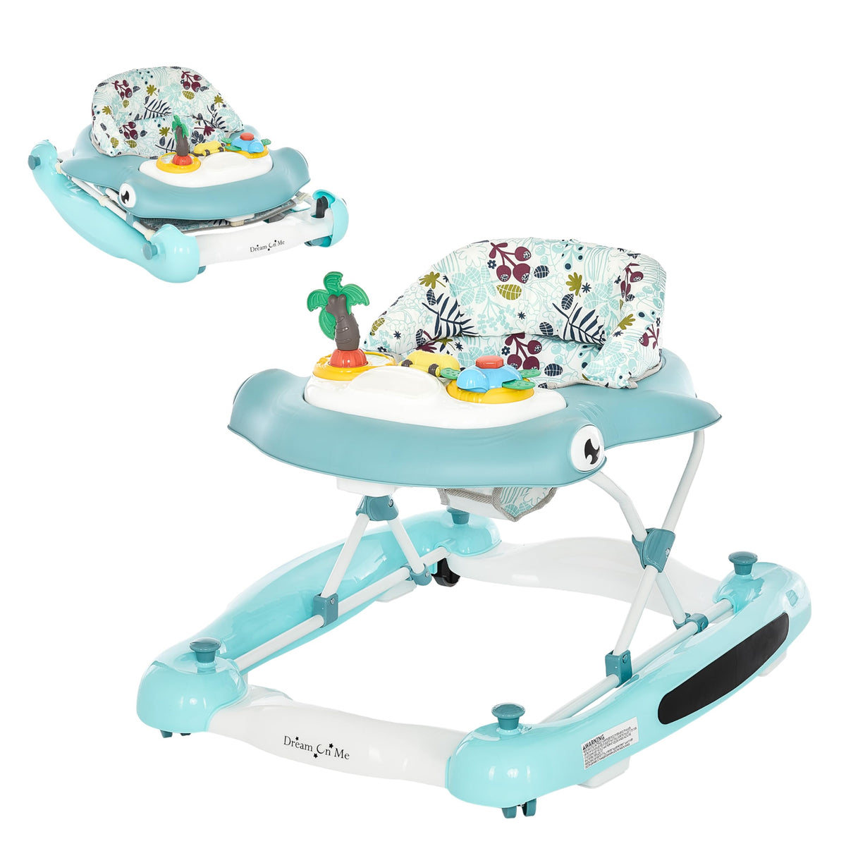 2-in-1 Foldable Baby Walker with Adjustable Height Z4814