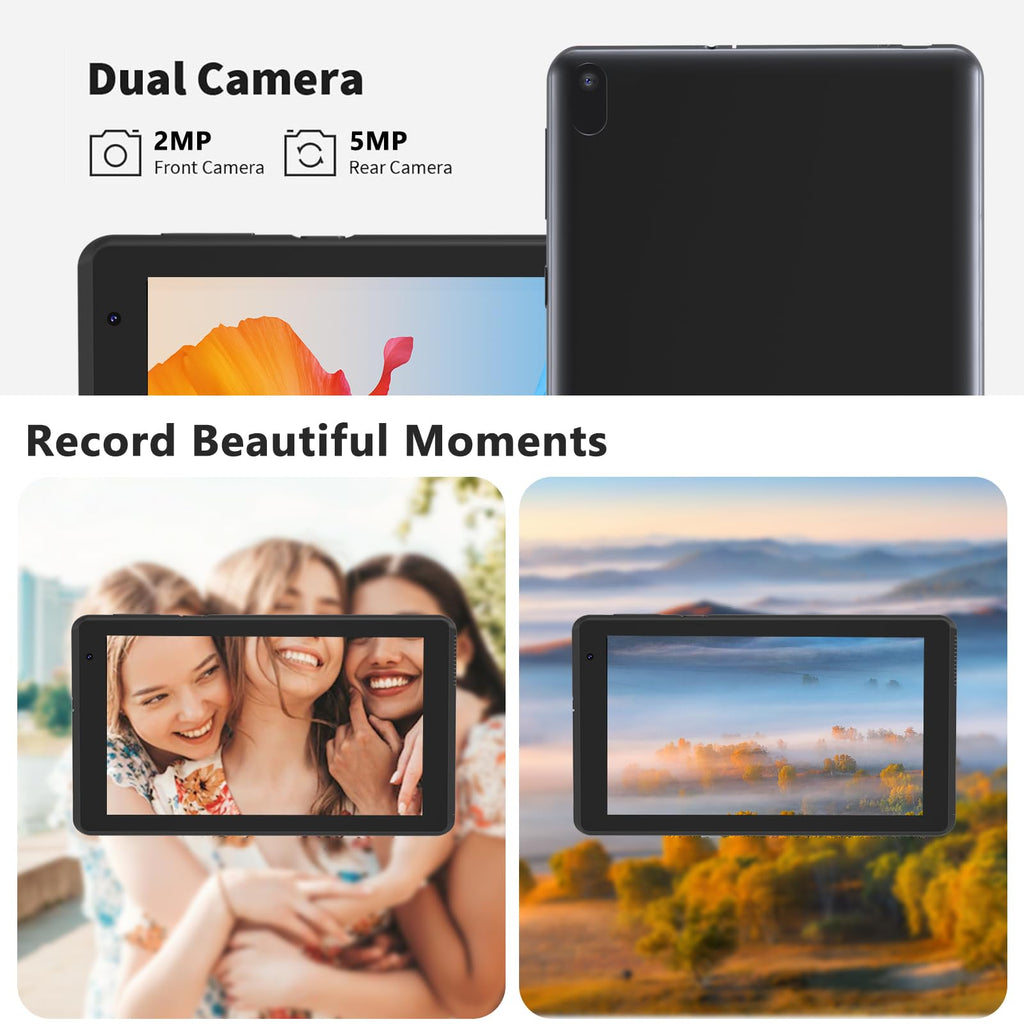 Android 15 Tablet 7 inch 8GB RAM 32GB ROM Black M51019