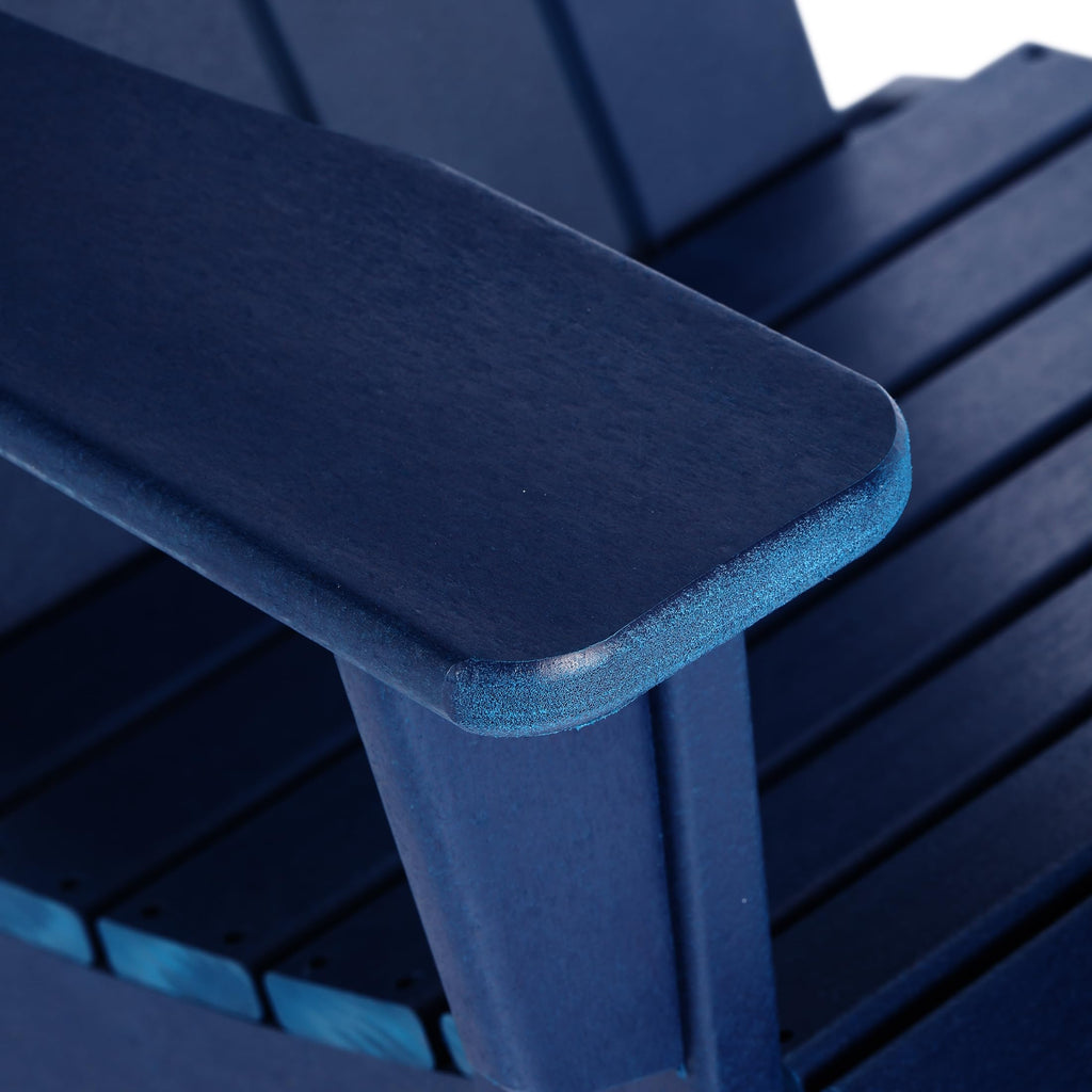 Navy Blue Poly Adirondack Chair Set of 2 C242