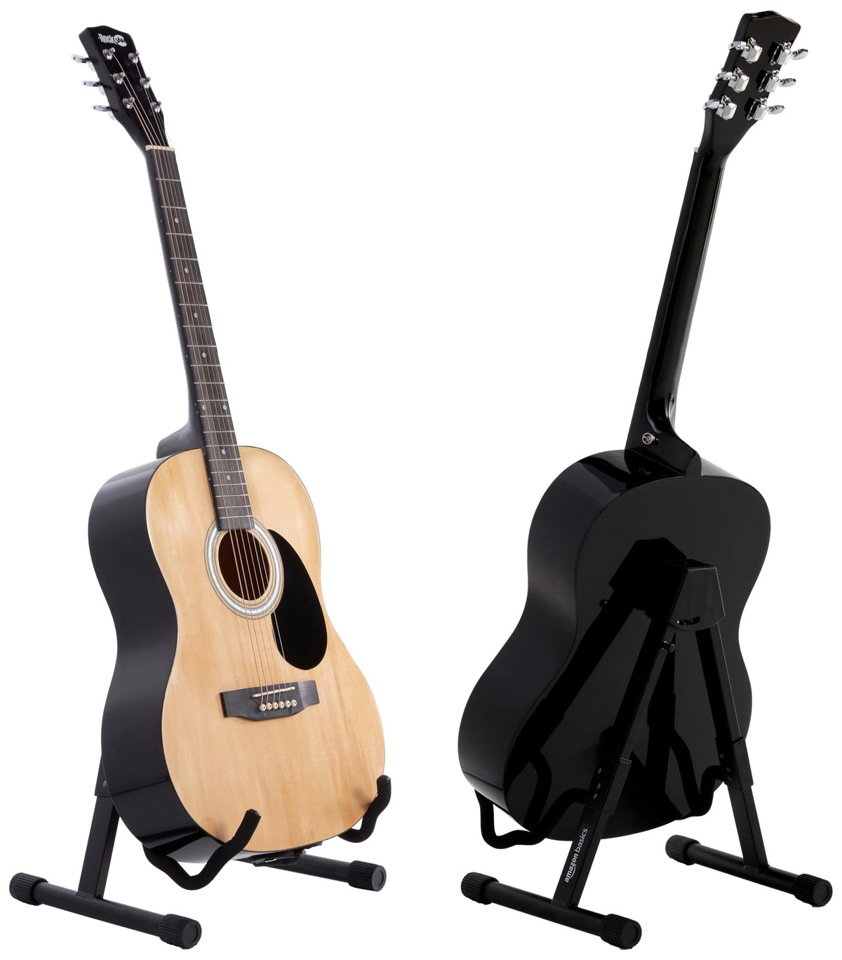 Adjustable Folding Guitar Stand with Padded Foam, Black H897925