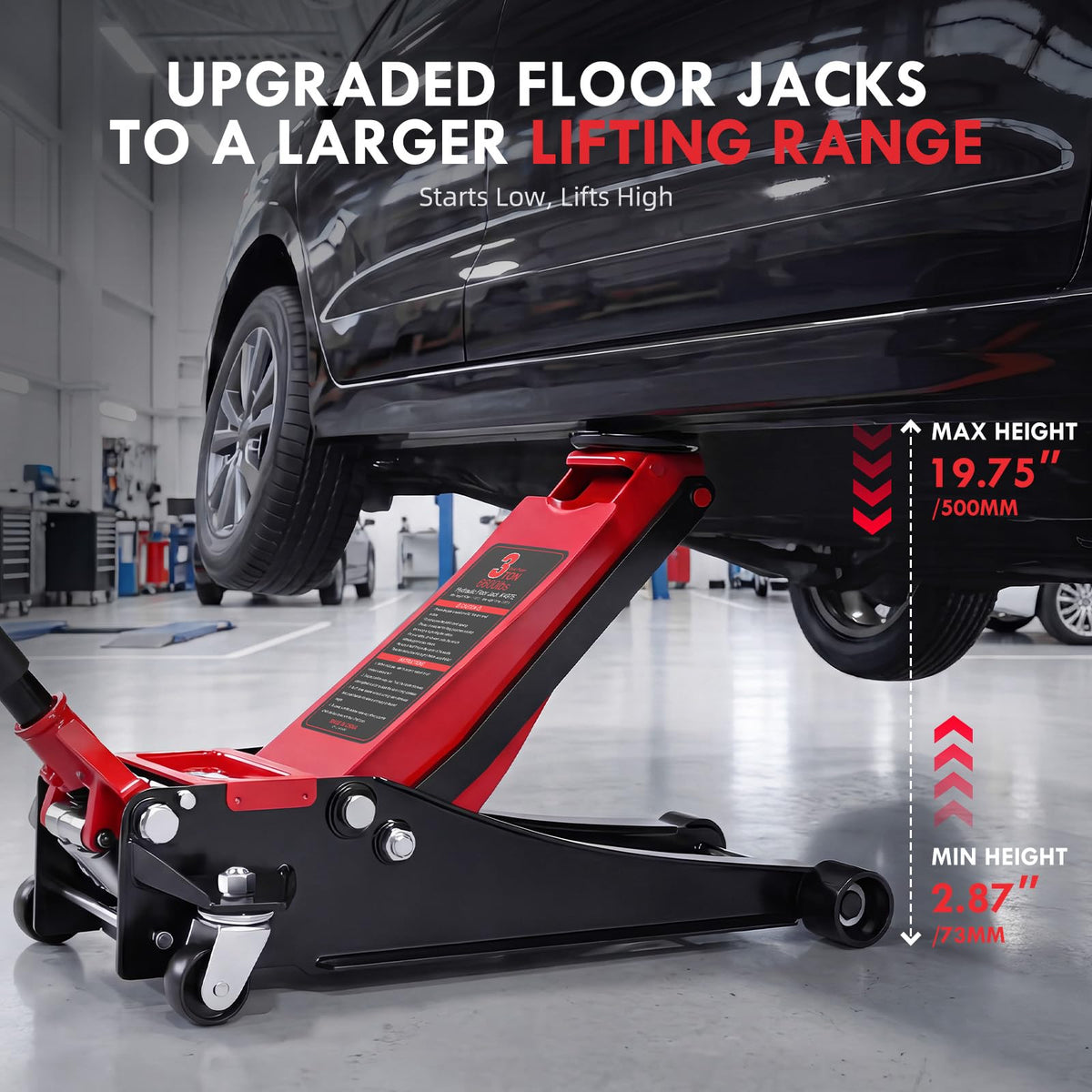3 Ton Low Profile Hydraulic Floor Jack O122