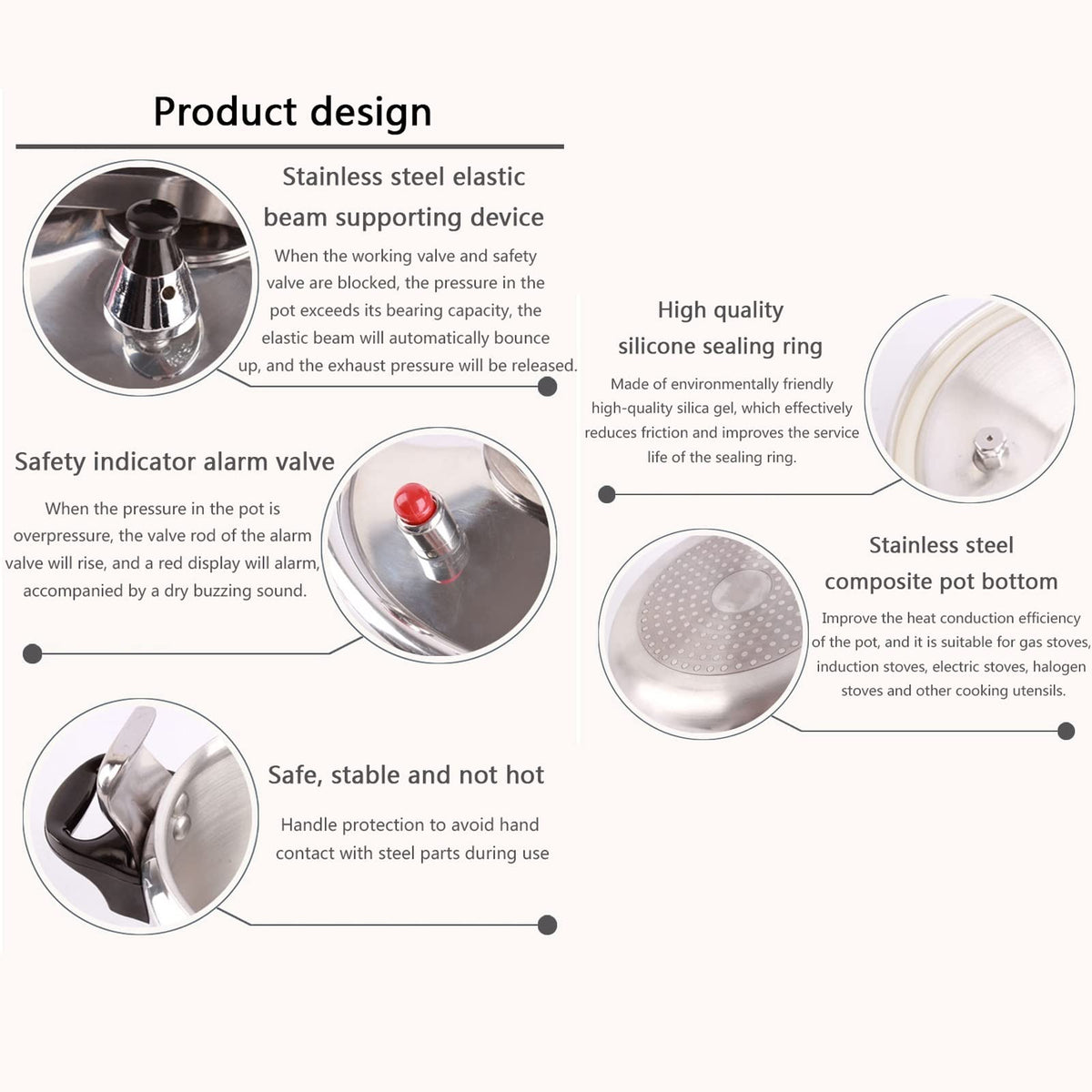 2L Aluminum Pressure Cooker O9580
