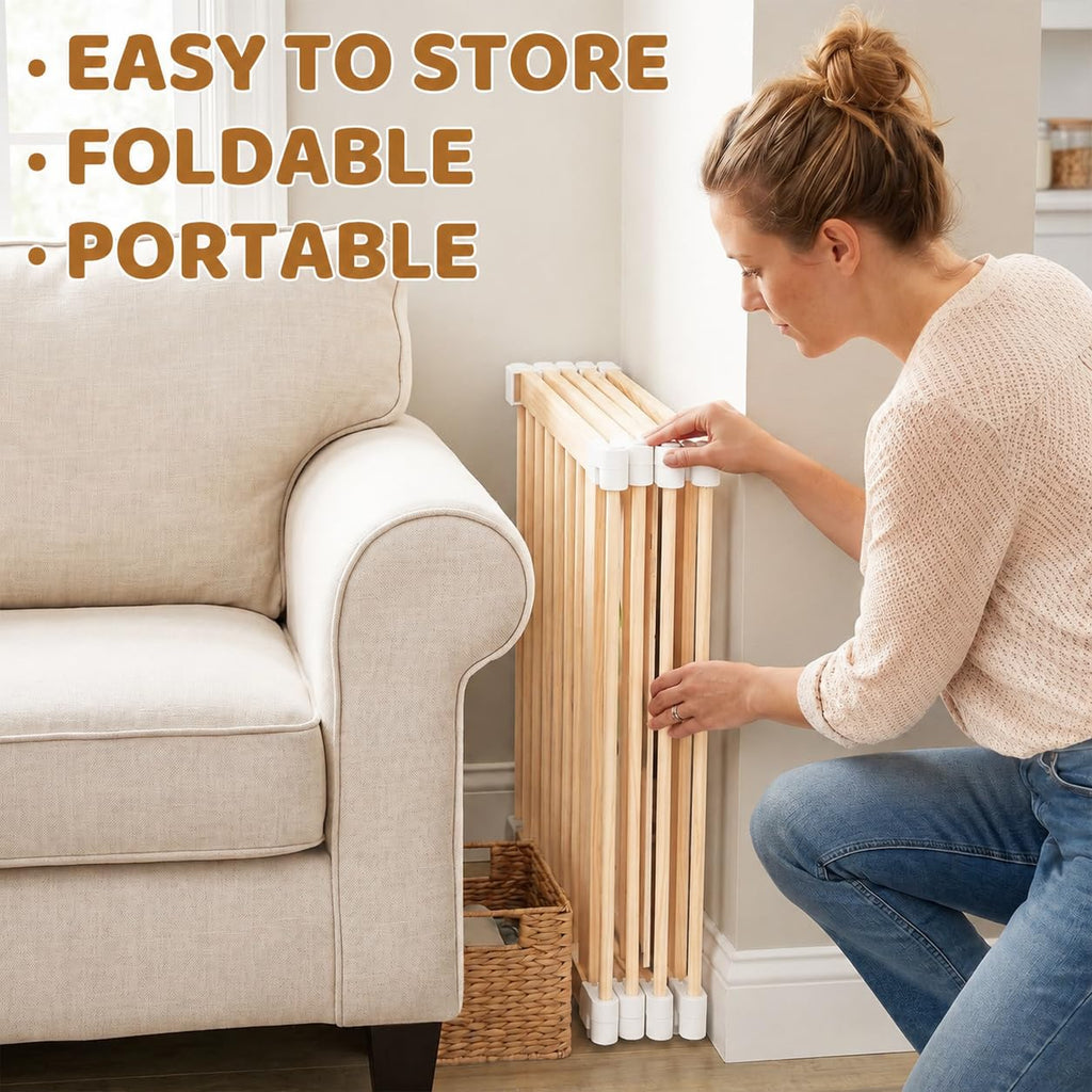 Foldable Wooden Baby Playpen with Adjustable Size and Shape C733
