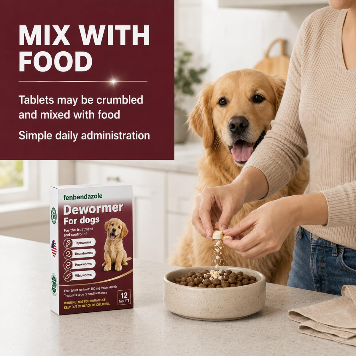 Dewormer for Dogs 12 Count D2890