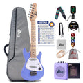 30 Inch 1/4 Size Purple Electric Guitar Kit with Amp P280