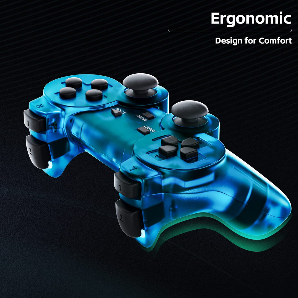 Wireless Controller Double Vibration ClearBlue and ClearGreen Z590948