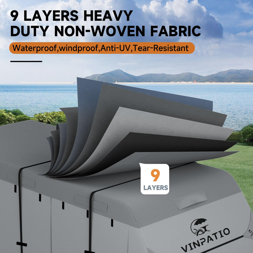 9 Layers Heavy Duty RV Trailer Cover Fits 14'-16' B528241