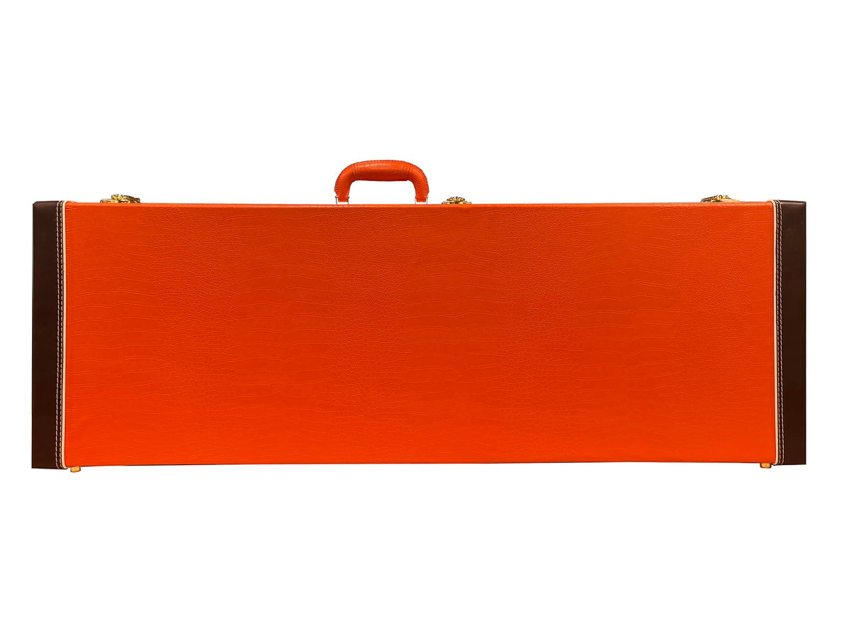 39" Electric Guitar Hard Case with Lockable Wood Frame and Plush Interior N974066