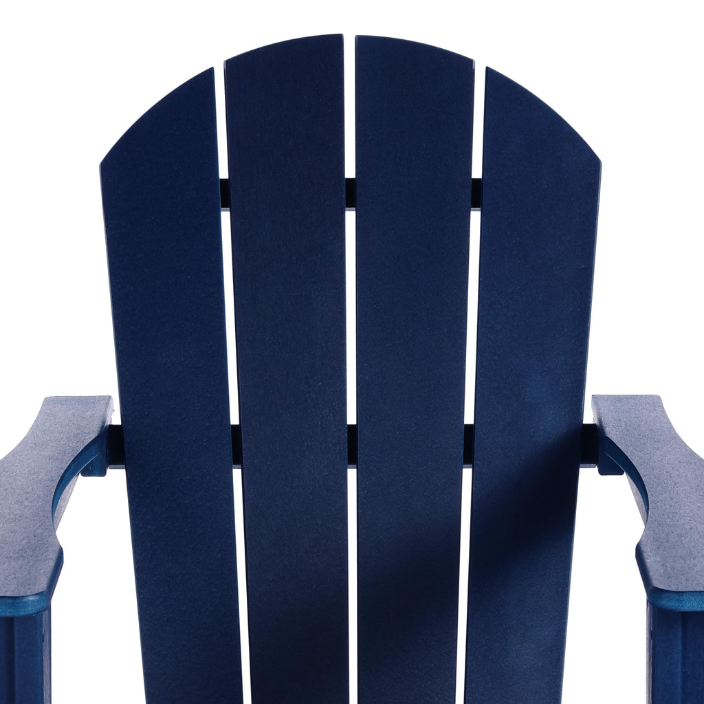 Navy Blue Poly Adirondack Chair Set of 2 C242