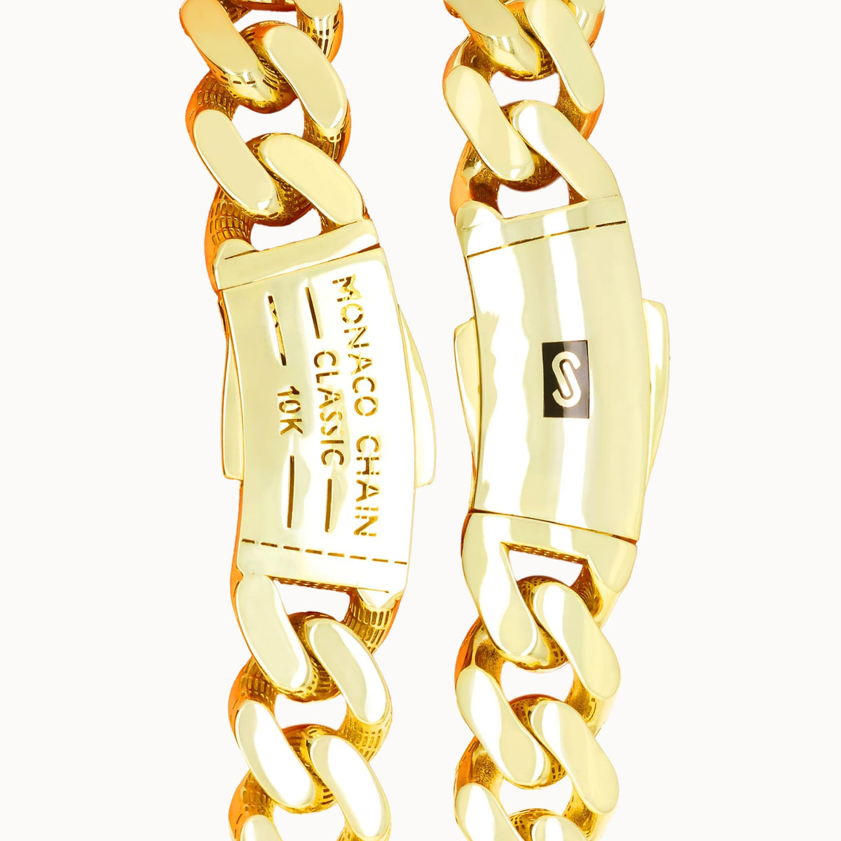 10k Yellow Gold 6mm Cuban Chain Necklace F372