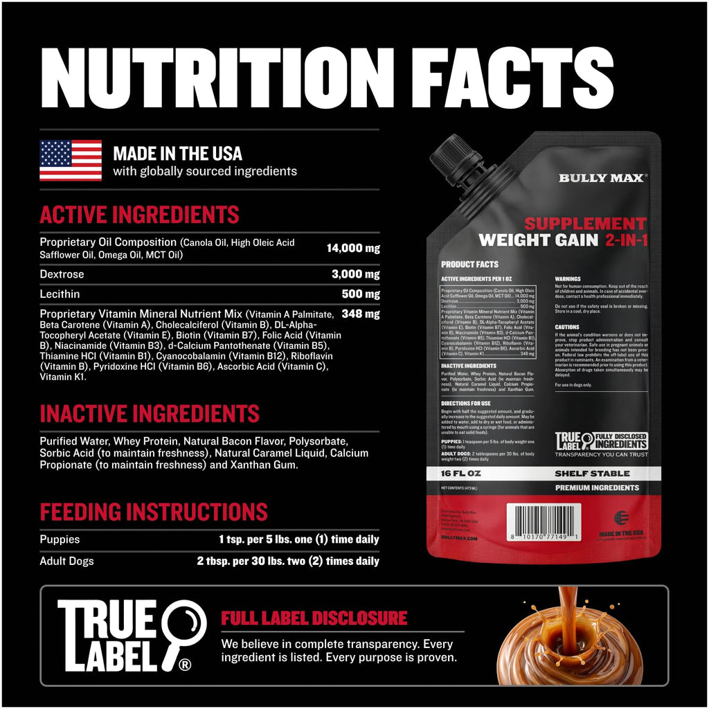High Calorie Liquid Dog Supplement with Omega-3 & Whey Protein 16 oz K276628