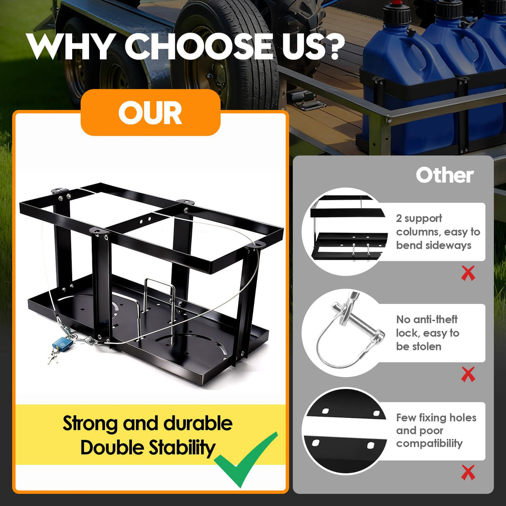 Gas Can Holder with Locking Strap N3625