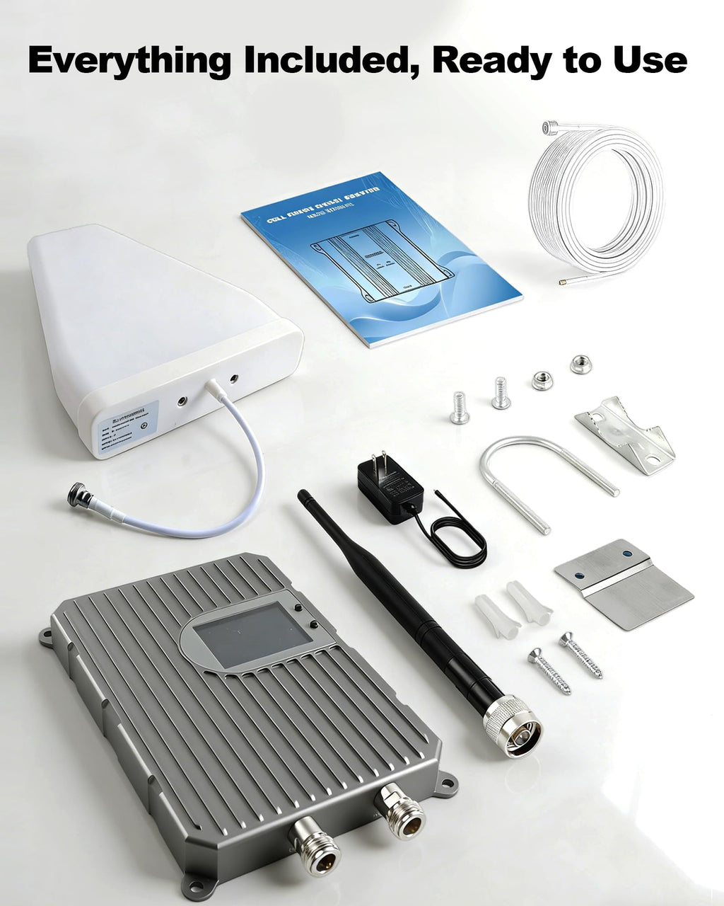 Cell Phone Signal Booster Up to 3000 Sq.Ft 4G LTE 5G Cellular Repeater E729420