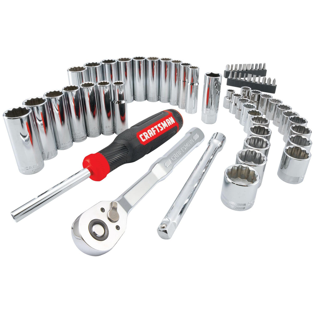 Mechanics Tool Set, 3/8 Inch Drive, 61 Piece B3139