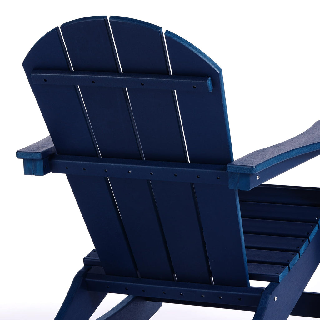 Navy Blue Poly Adirondack Chair Set of 2 C242