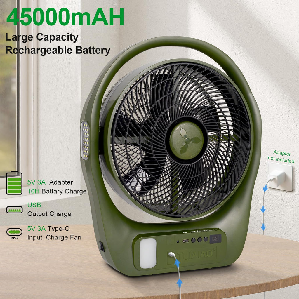45000mAh Battery Operated Camping Fan B95871