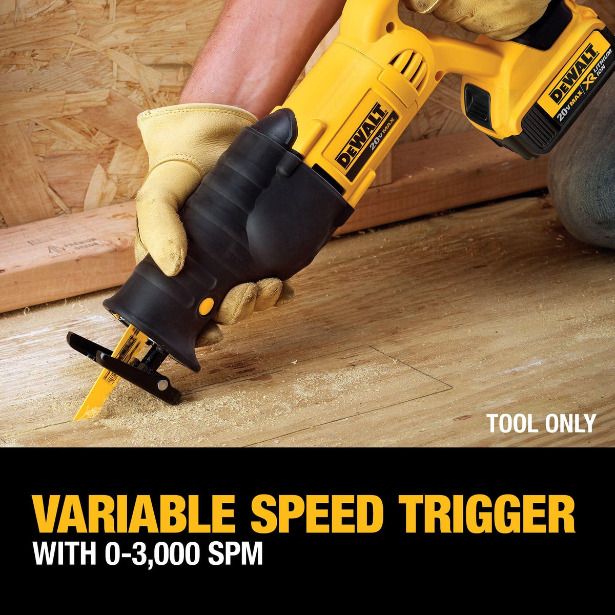 Cordless Reciprocating Saw with Battery and Charger F609