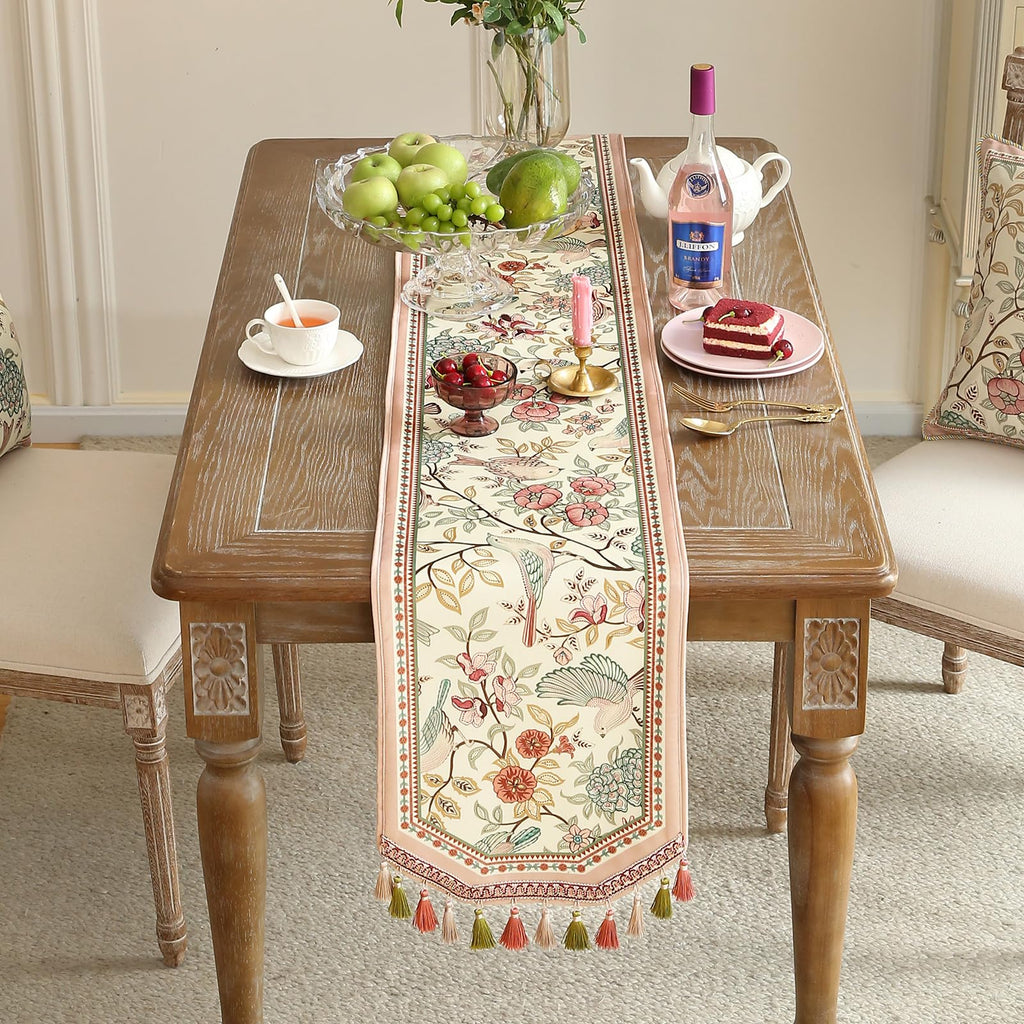 Vintage French Velvet Table Runner Y143