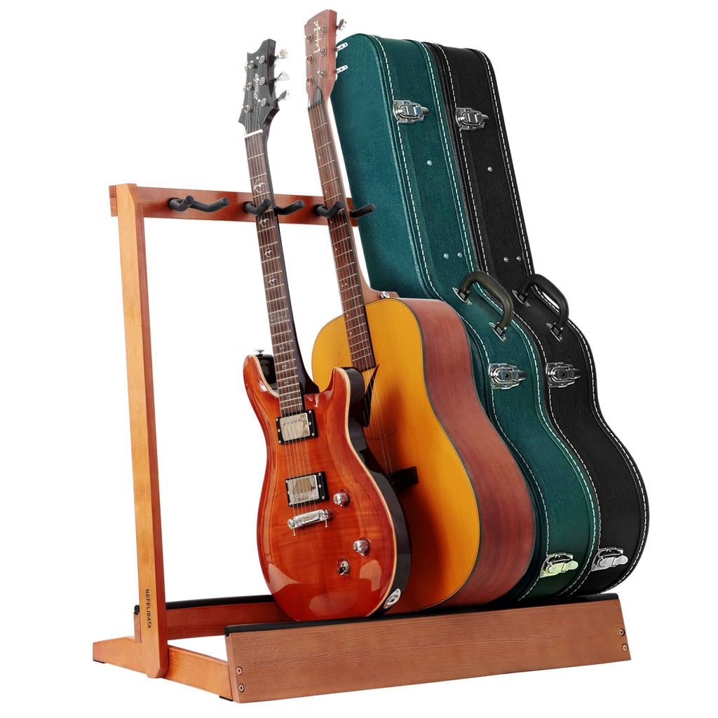 5 Holders Wooden Guitar Stand Floor Rack B506