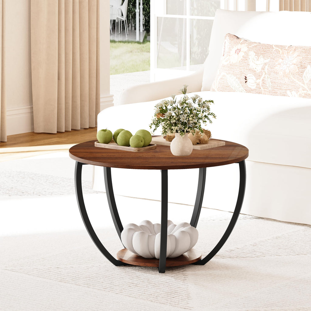 Round Coffee Table with Storage T23815