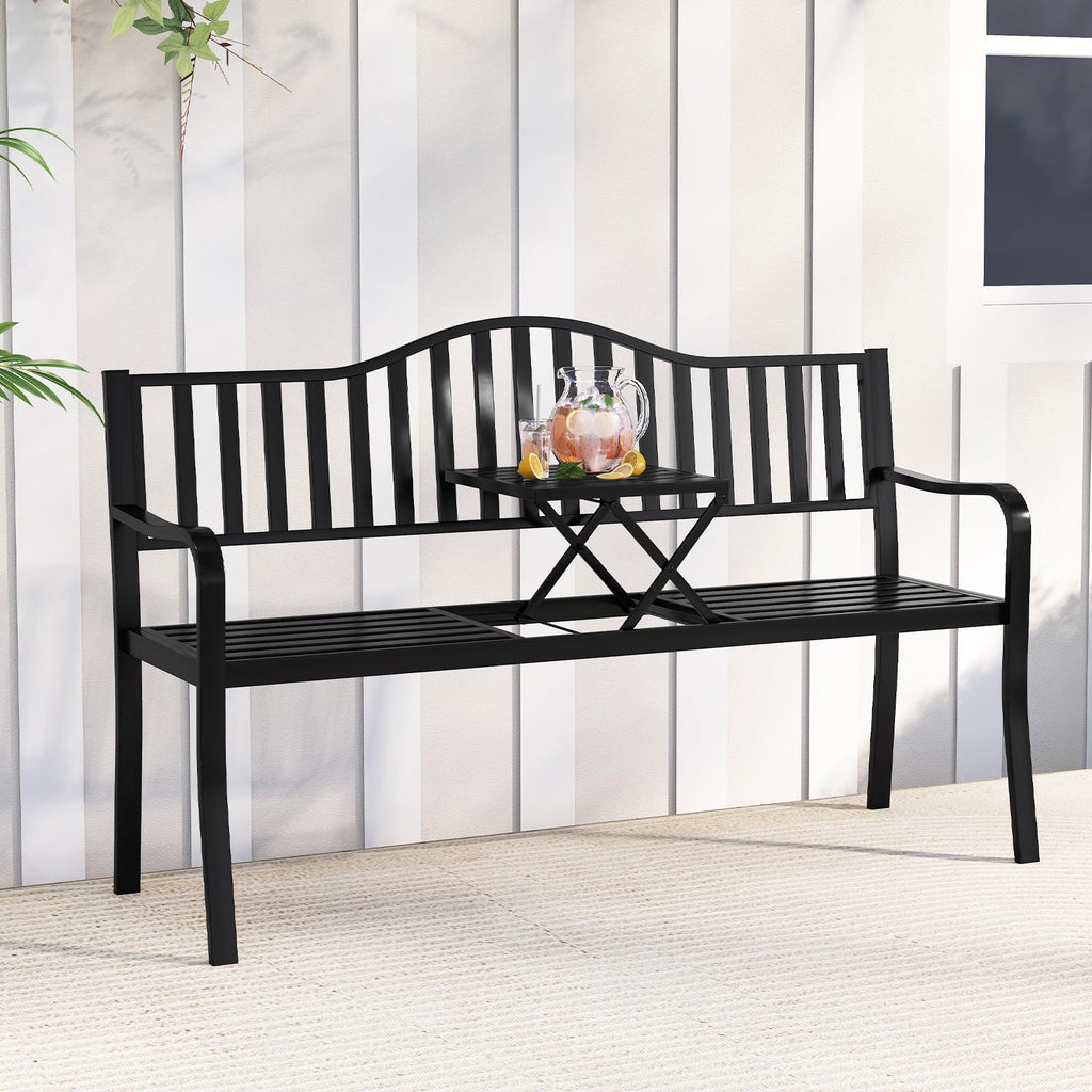 60” Metal Outdoor Garden Park Bench C14983