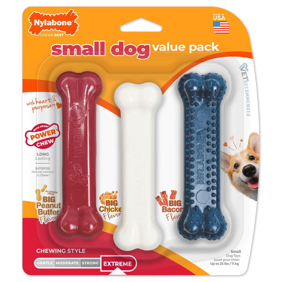 Dog Chew Toys Small 3 Count O724