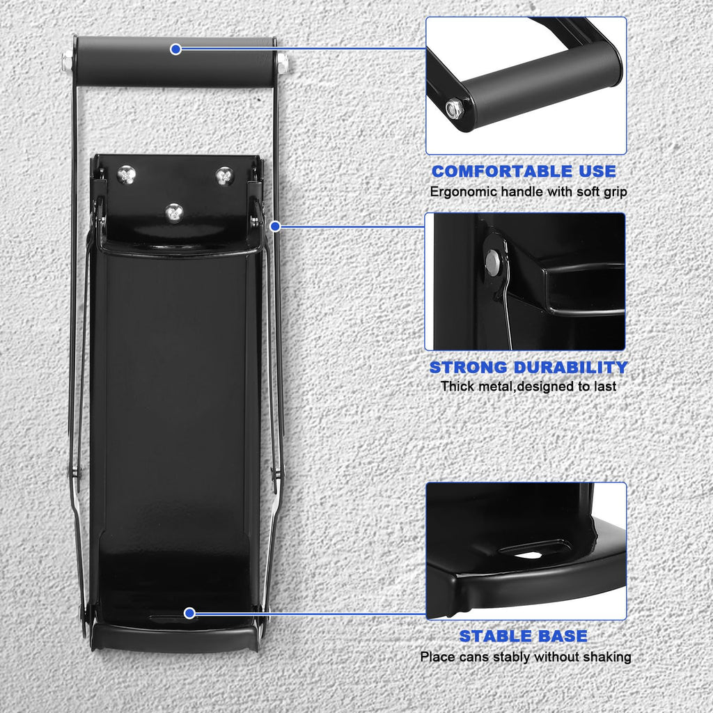 Wall Mounted Stainless Steel Can Crusher with Bottle Opener J99766