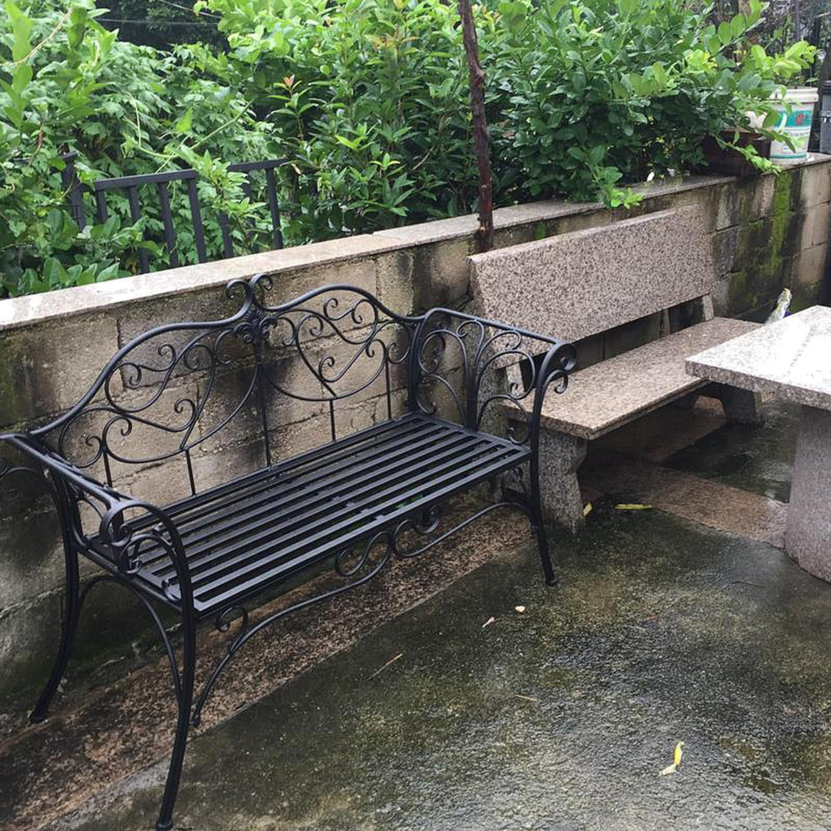 2-Seat Metal Bench N5994