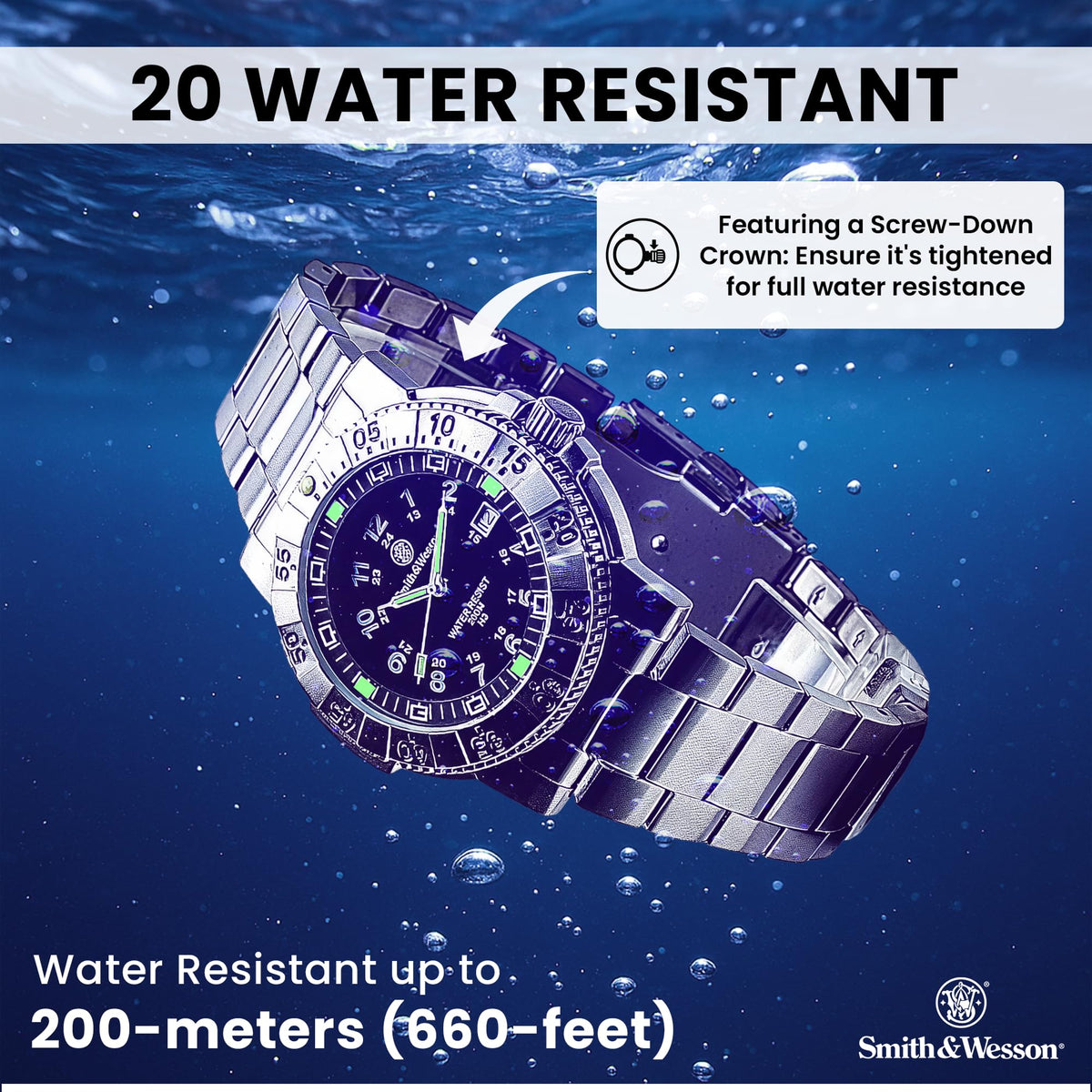 20ATM Waterproof Analog Display 45mm Field Watch with Rubber Strap X9837