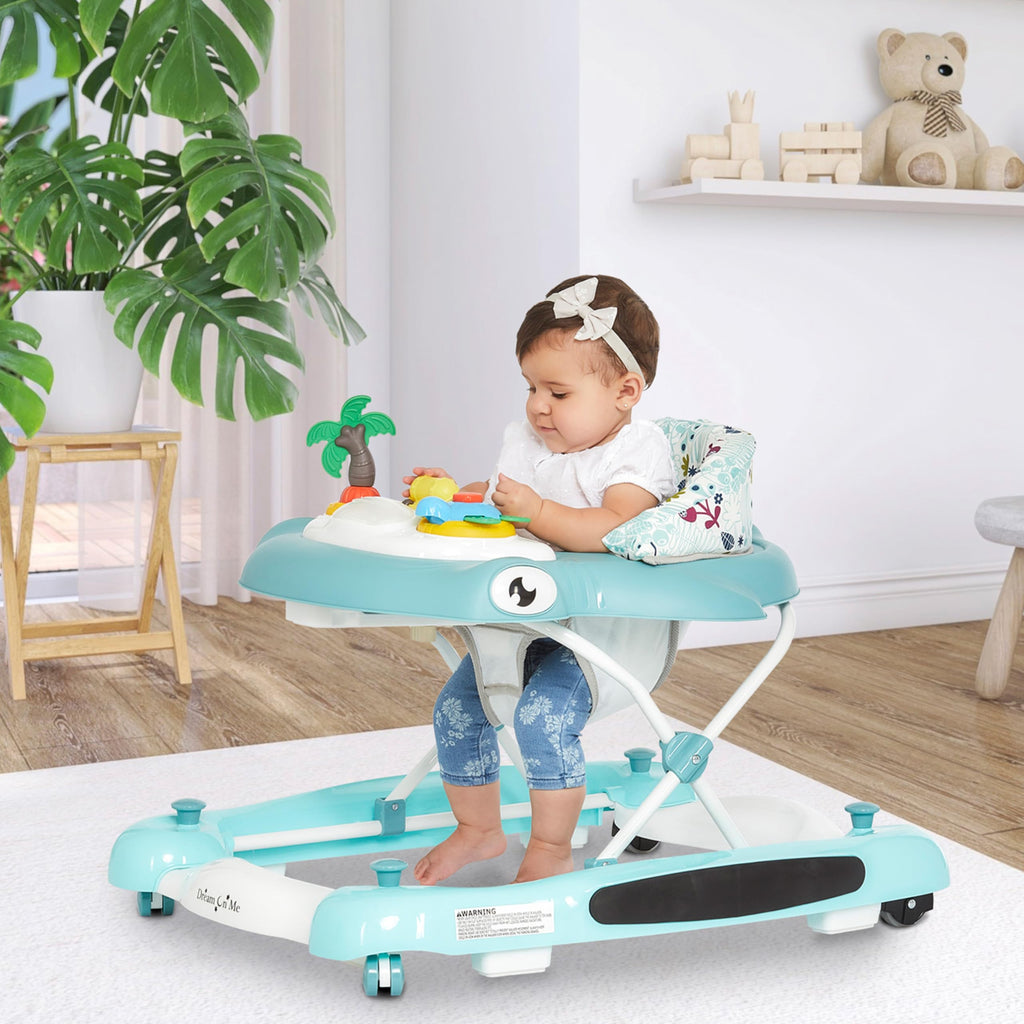 2-in-1 Foldable Baby Walker with Adjustable Height Z4814