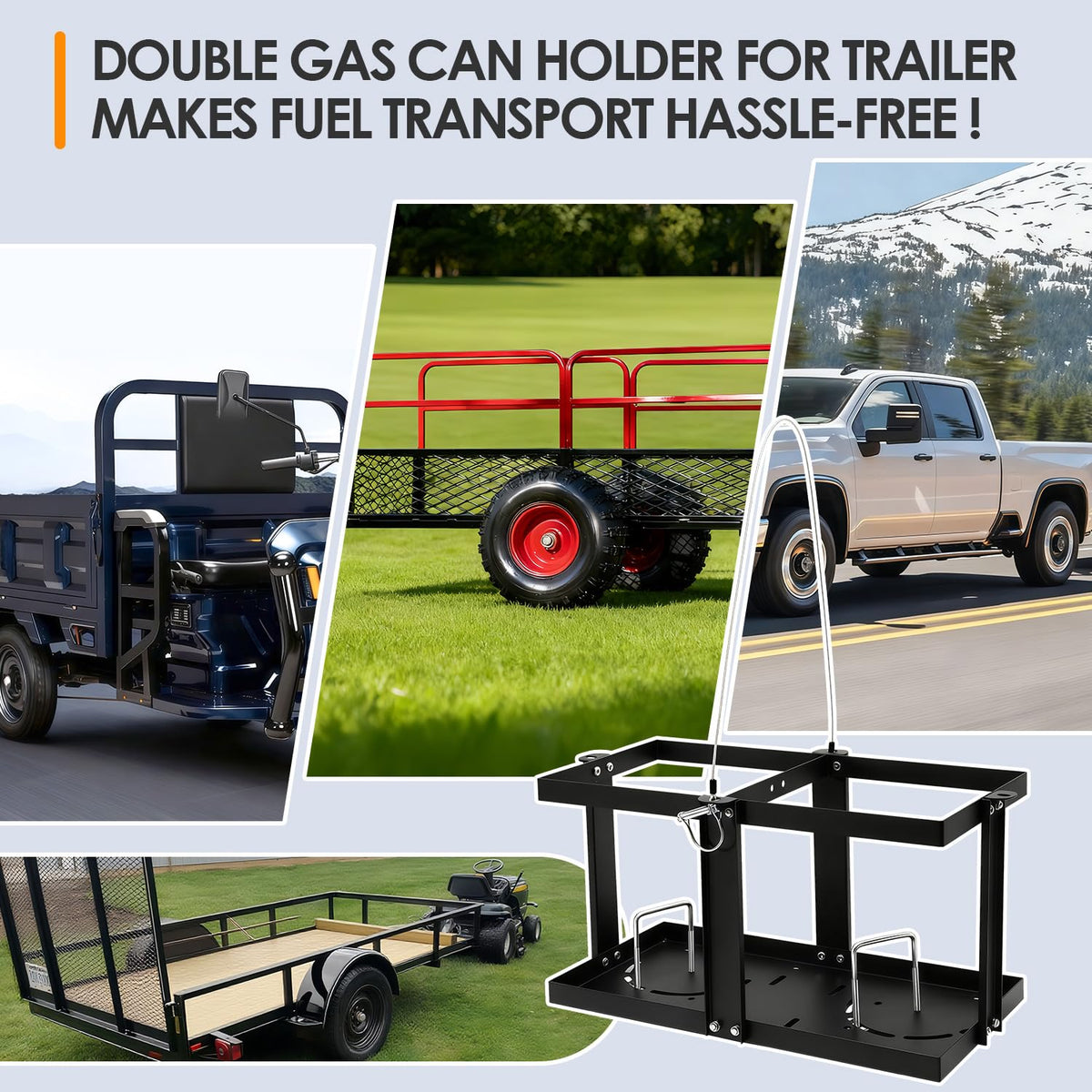 Gas Can Holder with Locking Strap N3625