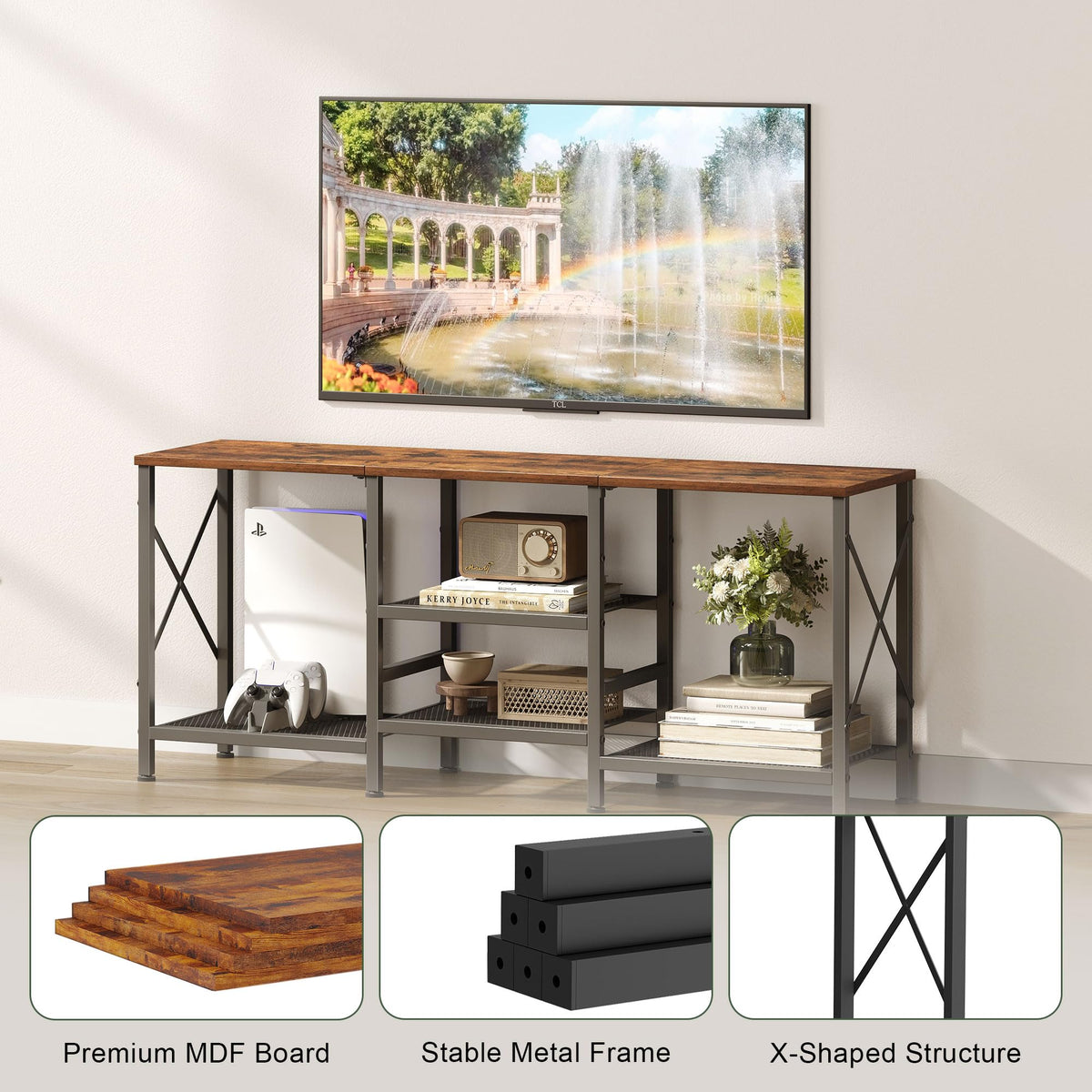 55 Inch 3-Tier TV Stand V433