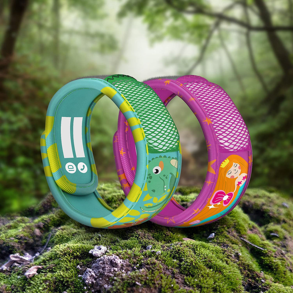 Mosquito Repellent Pack - 2 Kids Wristbands & 2 Refills A995