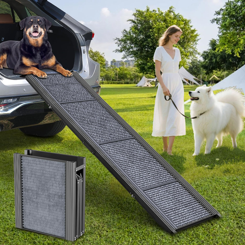 63" L × 17" W Lightweight Foldable Dog Ramp U92994