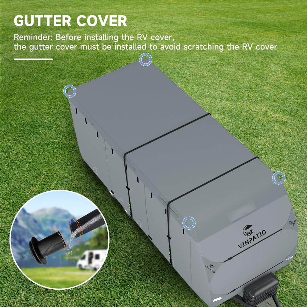 9 Layers Heavy Duty RV Trailer Cover Fits 14'-16' B528241