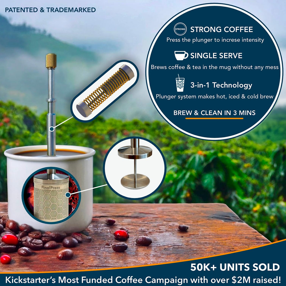 Portable Stainless Steel Coffee & Tea Maker I4429