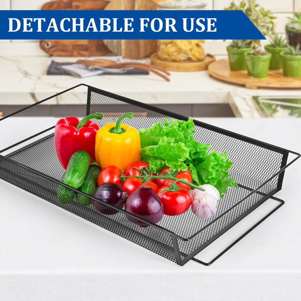 3 Tier Rectangular Metal Fruit Basket S81192